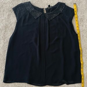 Ann Taylor black sequin top